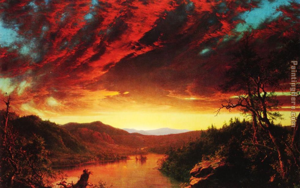 Twilight in the Wilderness painting - Frederic Edwin Church Twilight in the Wilderness art painting